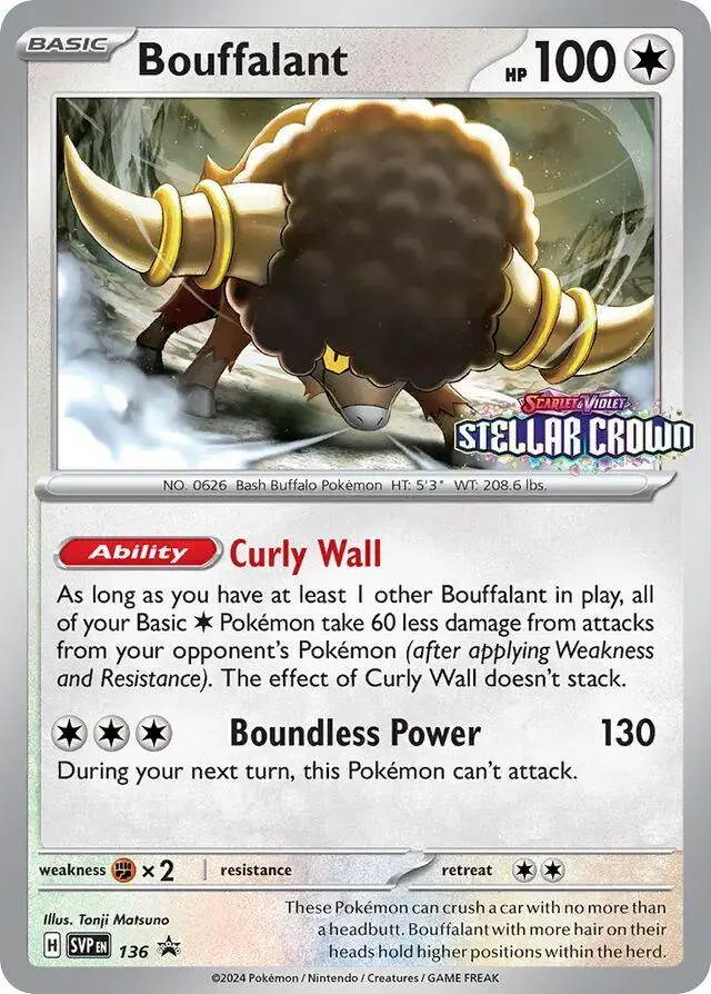 Bouffalant - Pokemon Scarlet & Violet Promos #136