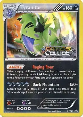 Tyranitar [Prerelease Staff] - Pokemon Prerelease & Staff Promos #XY130