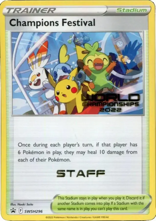Champions Festival [Staff] - Pokemon Prerelease & Staff Promos #SWSH296