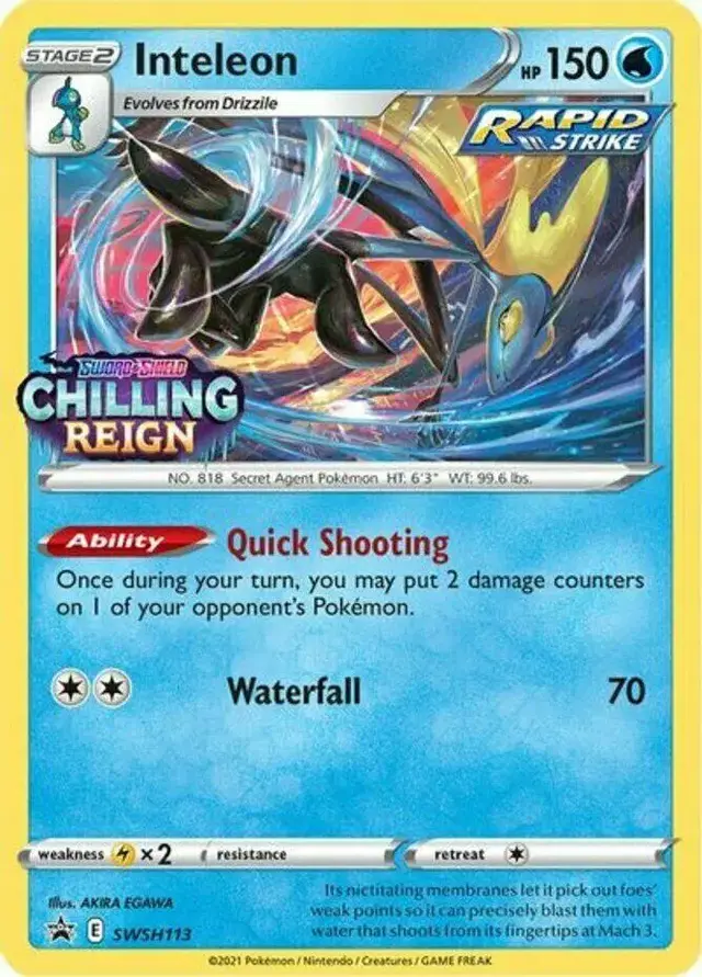 Inteleon - Pokemon Sword & Shield Promos #SWSH113