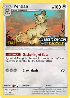 Persian - Pokemon SM Promos #SM182