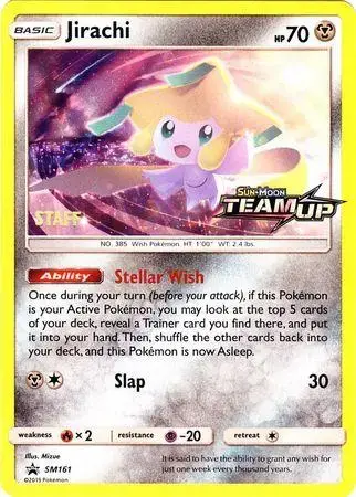 Jirachi [Prerelease Staff] - Pokemon Prerelease & Staff Promos #SM161