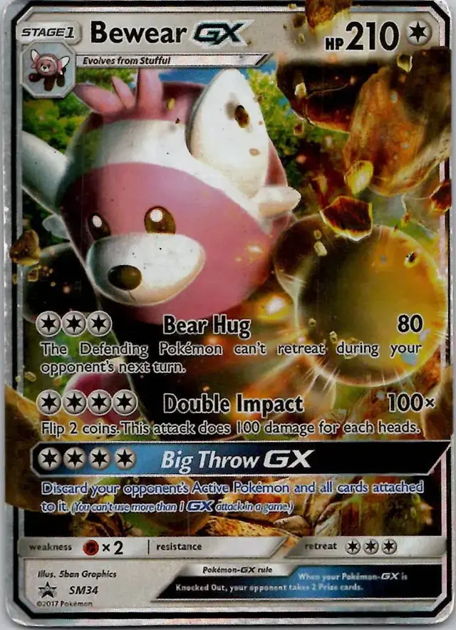 Bewear GX [Jumbo] - Pokemon Jumbo Cards #SM34
