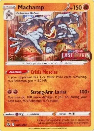 Machamp [Staff] - Pokemon Prerelease & Staff Promos #SWSH243
