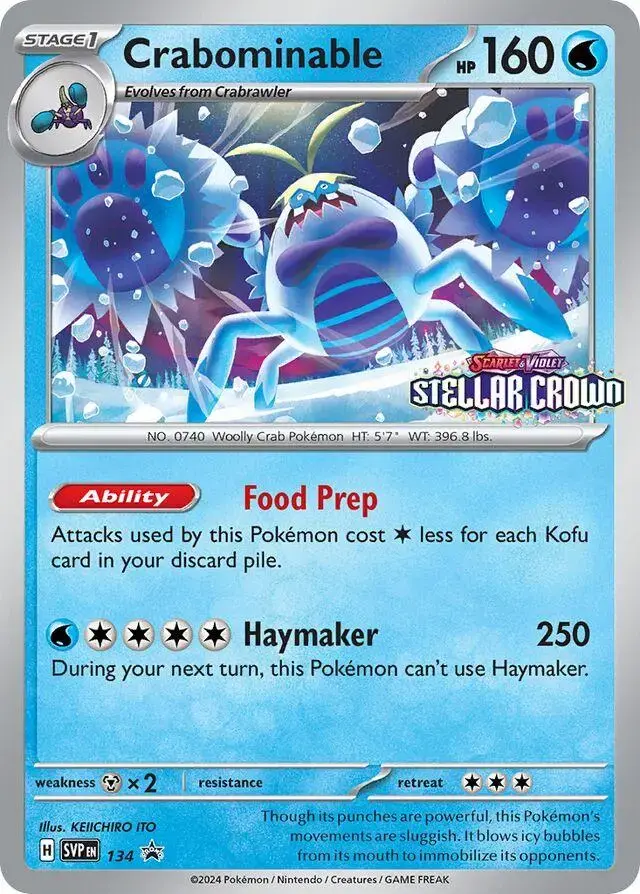 Crabominable - Pokemon Scarlet & Violet Promos #134