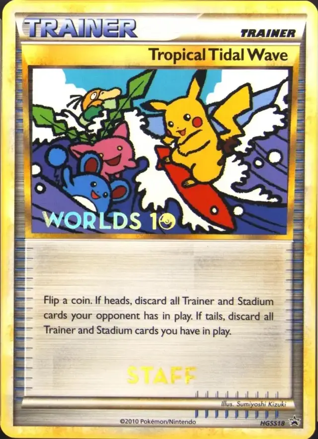 Tropical Tidal Wave [Staff] - Pokemon Prerelease & Staff Promos #HGSS18