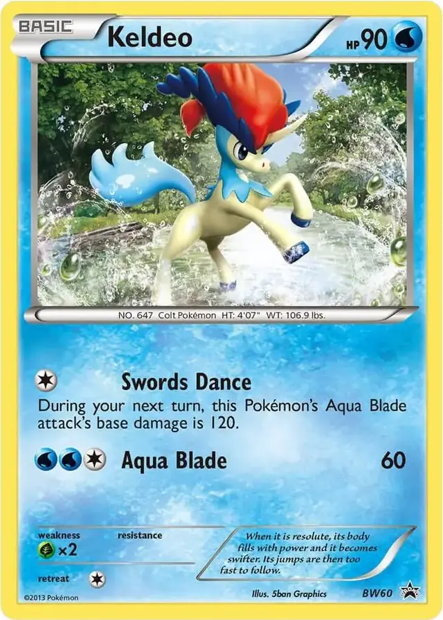 Keldeo - Pokemon Black and White Promos #BW60
