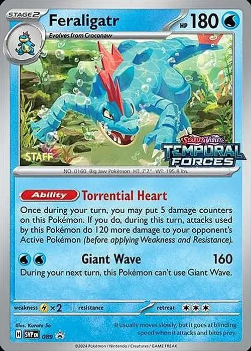 Feraligatr [Staff] - Pokemon Prerelease & Staff Promos #89