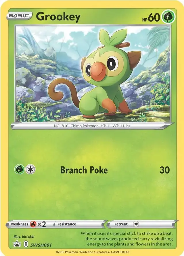 Grookey - Pokemon Sword & Shield Promos #SWSH001