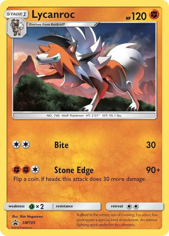 Lycanroc - Pokemon SM Promos #SM105
