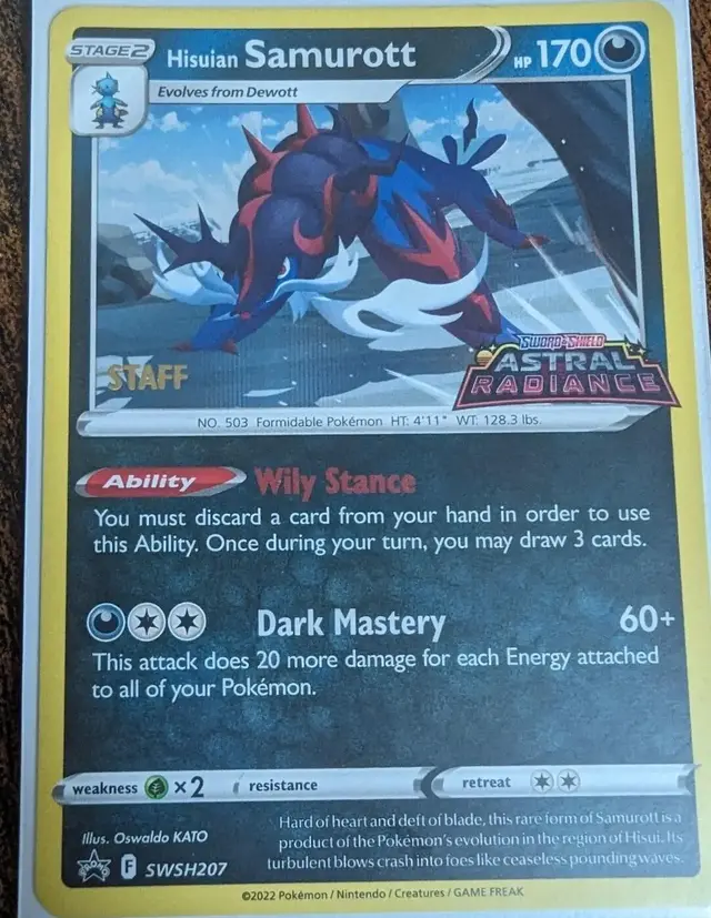 hisuian samurott pokemon card value Cards: Divergent Power V Tin : Toys & Games Colorless Retreat Cost Hisuian Samurott V #GG51 Prices