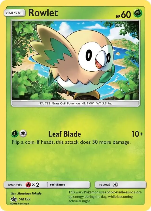Rowlet - Pokemon SM Promos #SM153
