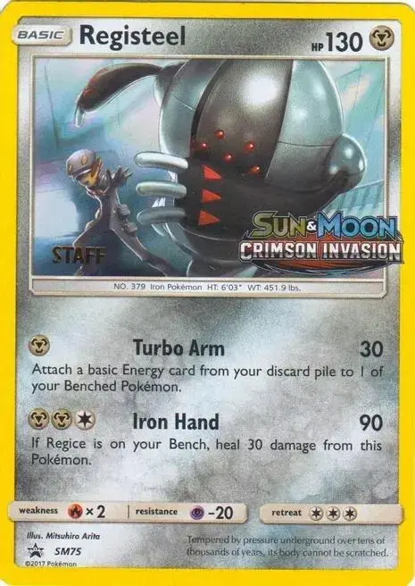 Registeel [Prerelease Staff] - Pokemon Prerelease & Staff Promos #SM75