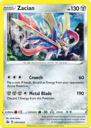 Zacian - Pokemon Sword & Shield Promos #SWSH033
