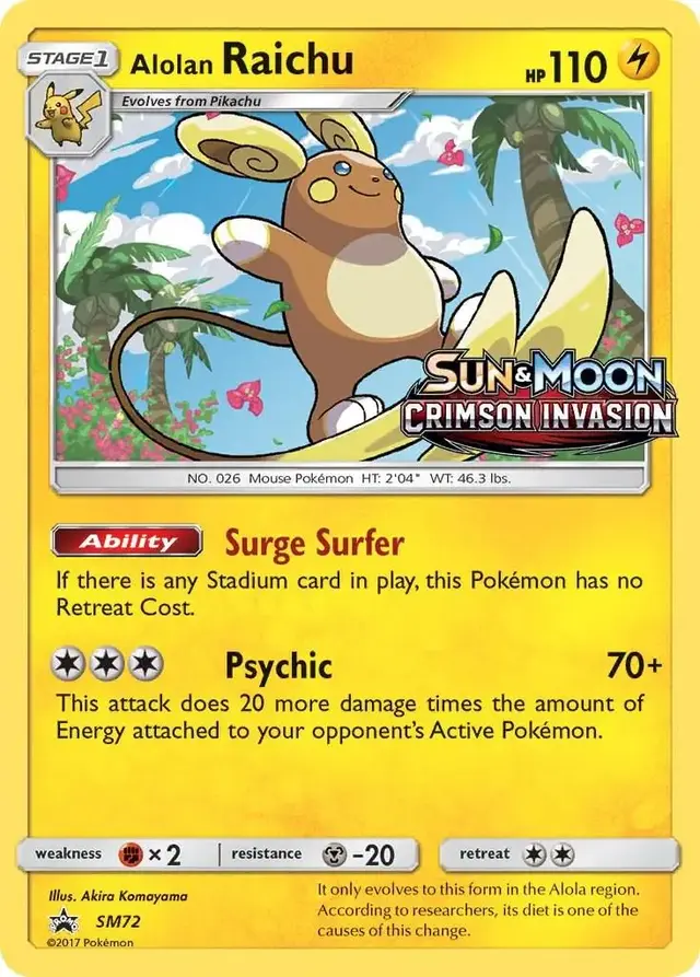 Alolan Raichu - Pokemon SM Promos #SM72