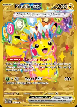 Pikachu ex #247 - Pokemon Surging Sparks