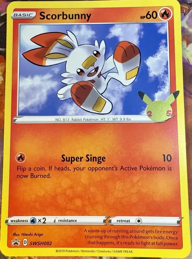 Scorbunny [Jumbo] - Pokemon Jumbo Cards #SWSH002