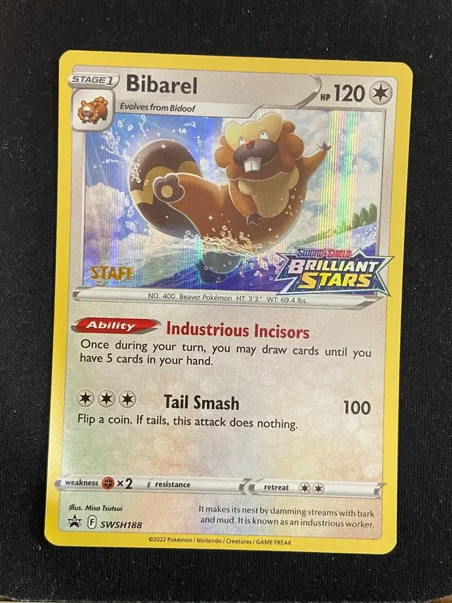 Bibarel [Prerelease Staff] - Pokemon Prerelease & Staff Promos #SWSH188