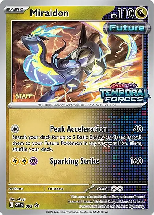Miraidon [Staff] - Pokemon Prerelease & Staff Promos #92