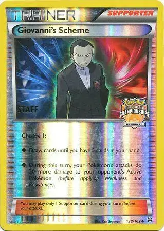 Giovanni's Scheme [Staff] - Pokemon Prerelease & Staff Promos #138