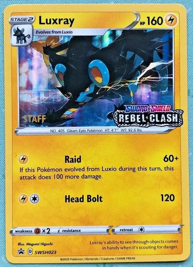 Luxray [Staff] - Pokemon Prerelease & Staff Promos #SWSH023