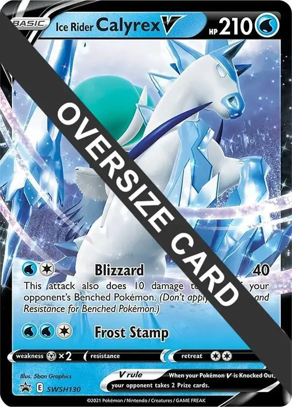 Ice Rider Calyrex V [Jumbo] - Pokemon Jumbo Cards #swsh130