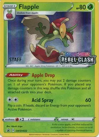 Flapple [Prerelease Staff] - Pokemon Prerelease & Staff Promos #SWSH022