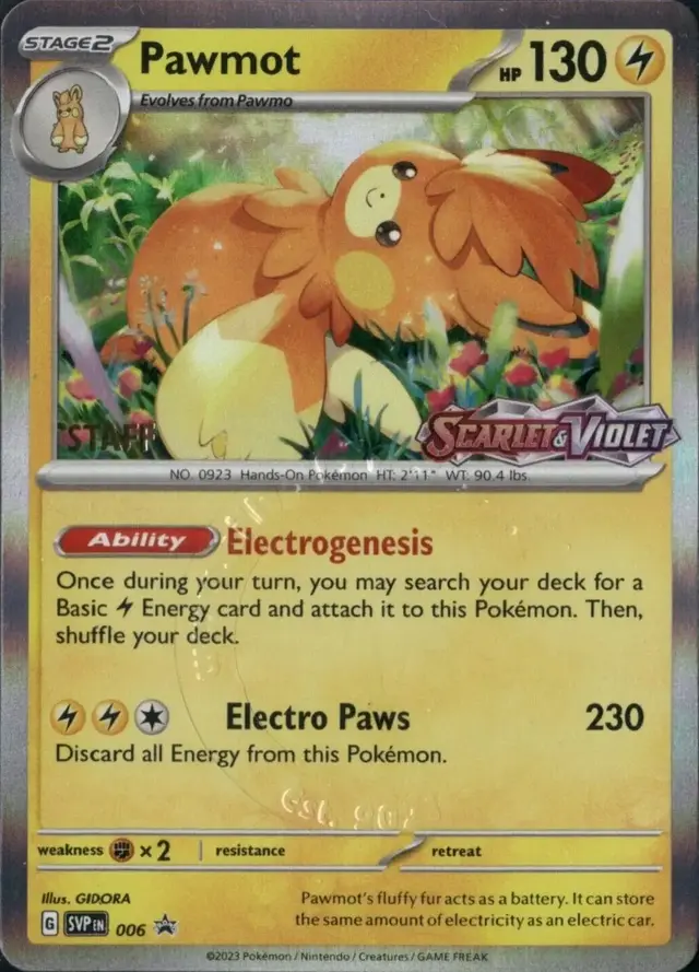 Pawmot [Staff] - Pokemon Prerelease & Staff Promos #6