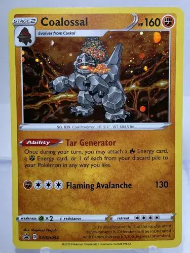Coalossal - Pokemon Sword & Shield Promos #SWSH054