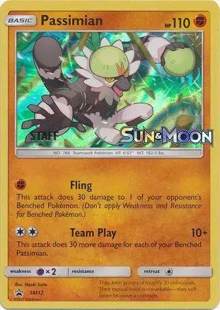 Passimian [Prerelease Staff] - Pokemon Prerelease & Staff Promos #SM12