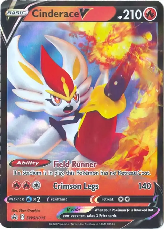 Cinderace V [Jumbo] - Pokemon Jumbo Cards #swsh015