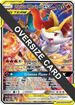 Charizard & Braixen GX [Jumbo] - Pokemon Jumbo Cards