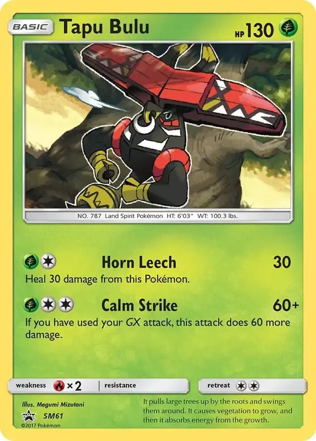 Tapu Bulu - Pokemon SM Promos #SM61