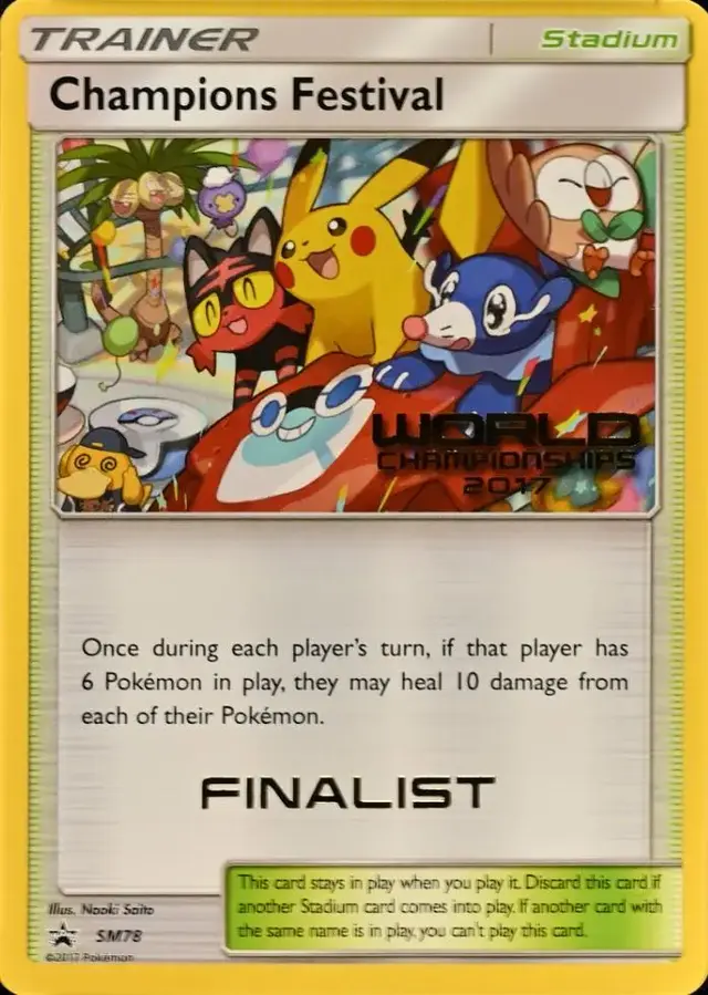 Champions Festival [Finalist] - Pokemon Tournament Promos #SM78