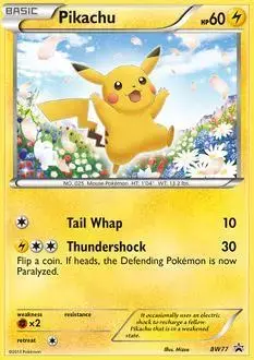Pikachu - Pokemon Black and White Promos #BW77