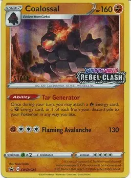 Coalossal [Prerelease Staff] - Pokemon Prerelease & Staff Promos