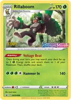 Rillaboom [Staff] - Pokemon Prerelease & Staff Promos #SWSH006