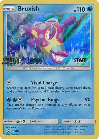 Bruxish [Prerelease Staff] - Pokemon Prerelease & Staff Promos #SM11