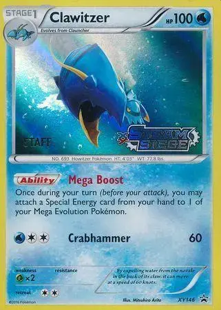 Clawitzer [Prerelease Staff] - Pokemon Prerelease & Staff Promos #XY146