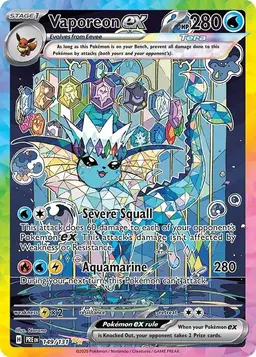 Vaporeon ex #149 - Pokemon Prismatic Evolutions