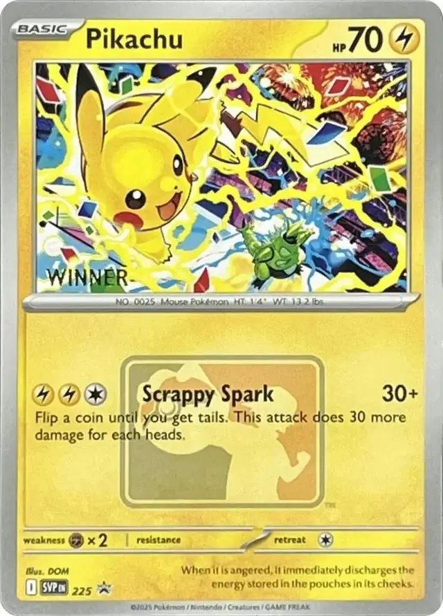Pikachu [World Championships Winner] - Pokemon Tournament Promos #225