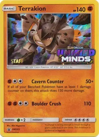 Terrakion [Staff] - Pokemon Prerelease & Staff Promos #SM205