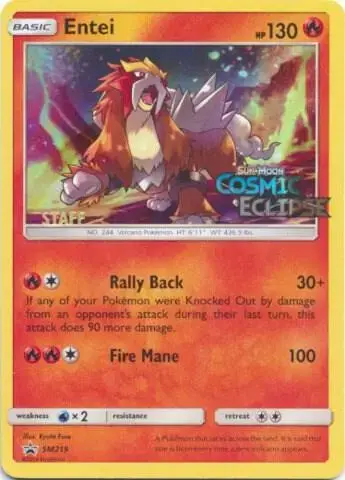 Entei [Prerelease Staff] - Pokemon Prerelease & Staff Promos #SM219