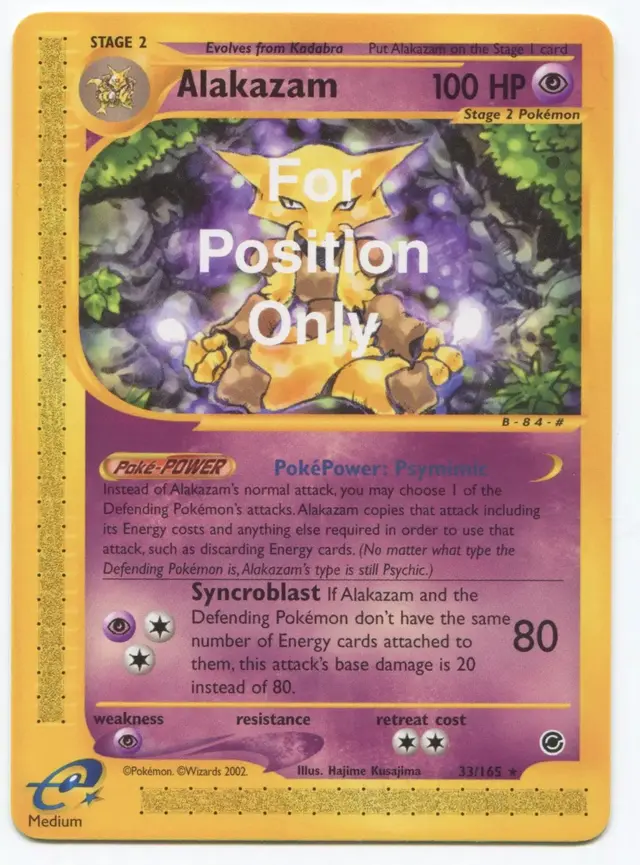 Alakazam [For Position Only] - Pokemon Expedition #33