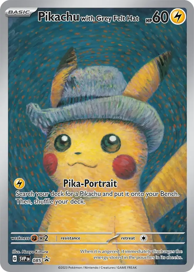 Pikachu with Grey Felt Hat - Pokemon Scarlet & Violet Promos #85