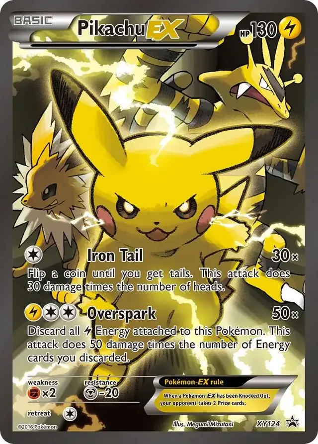 Pikachu EX - Pokemon XY Promos #XY124