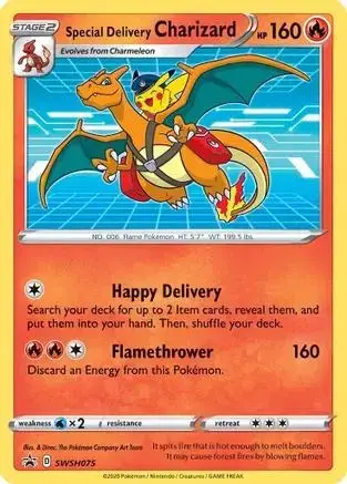 Special Delivery Charizard - Pokemon Sword & Shield Promos #SWSH075