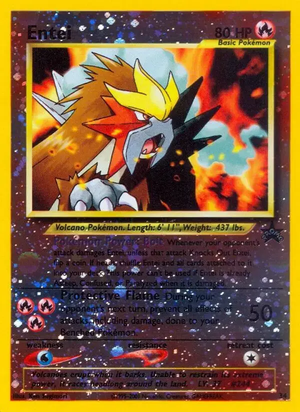 Entei - Pokemon WoTC Promos #34
