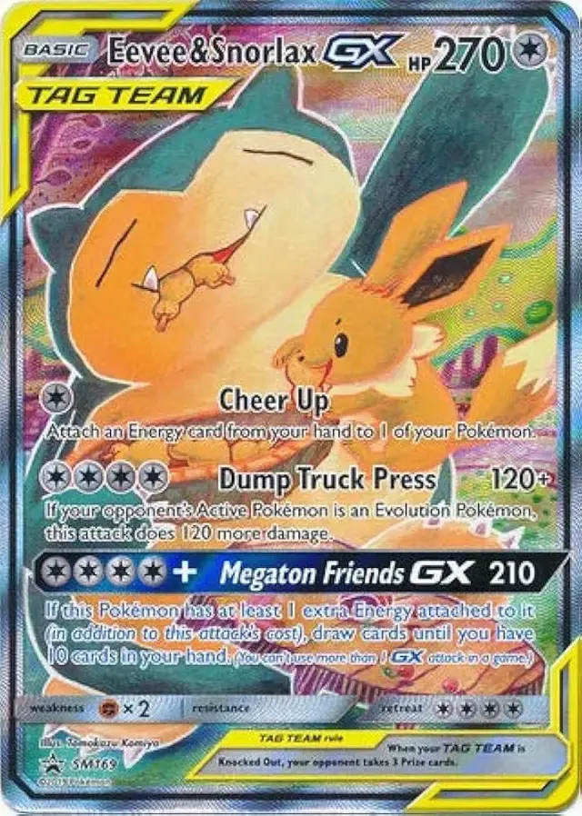 Eevee & Snorlax GX - Pokemon SM Promos #SM169