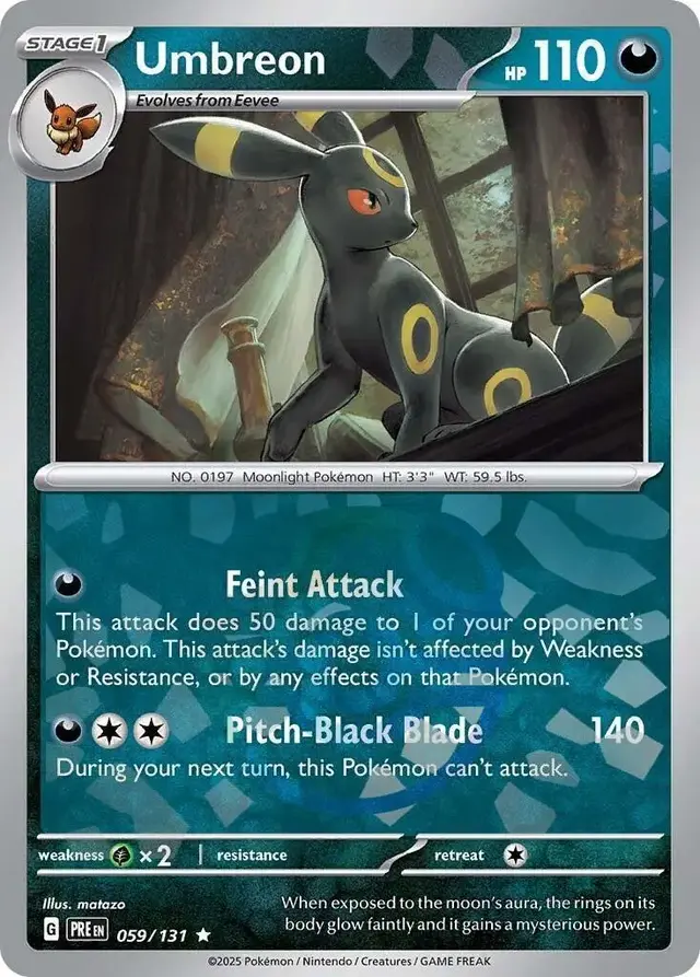Umbreon [Master Ball] - Pokemon Prismatic Evolutions #59